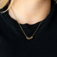 Paparazzi ♥ Dainty Dalliance - Brass ♥ Necklace