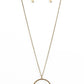 Galactic Glow - Brass Necklace