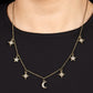 Cosmic Runway - Brass Necklace