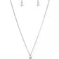 Clustered Candescence - White  Necklace