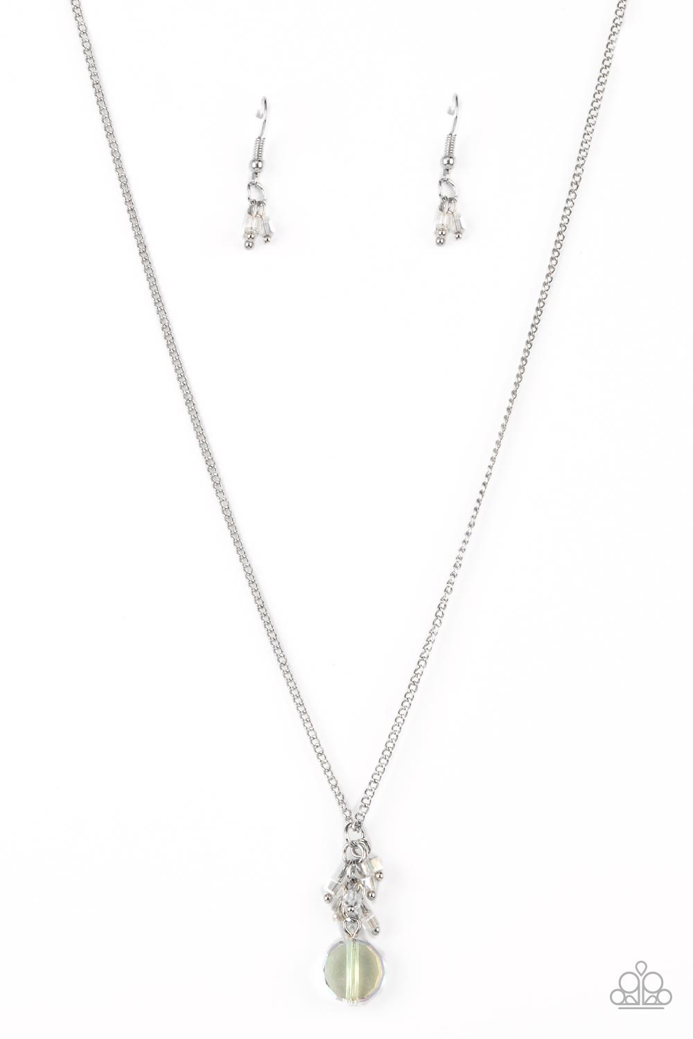 Clustered Candescence - White  Necklace