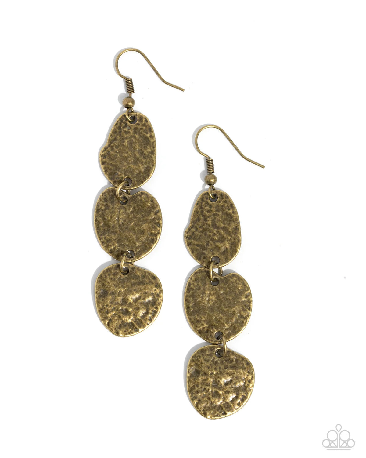 Paparazzi ♥ Ancient Archive - Brass ♥ Earrings