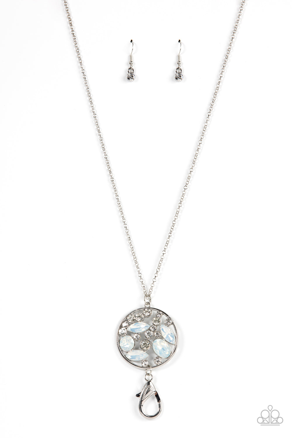 Iridescently Influential - White necklace