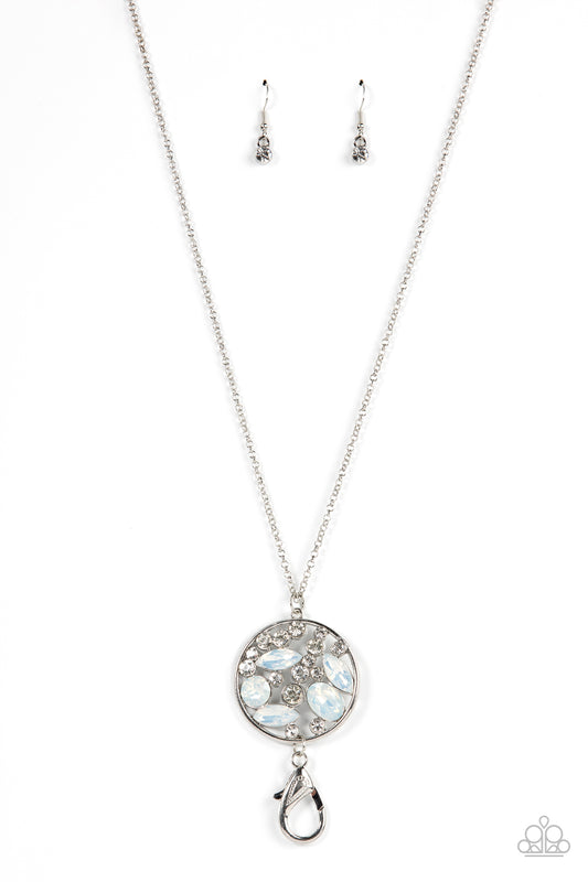 Iridescently Influential - White necklace
