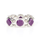 Asymmetrical A-Lister - Purple Bracelet