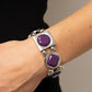 Asymmetrical A-Lister - Purple Bracelet