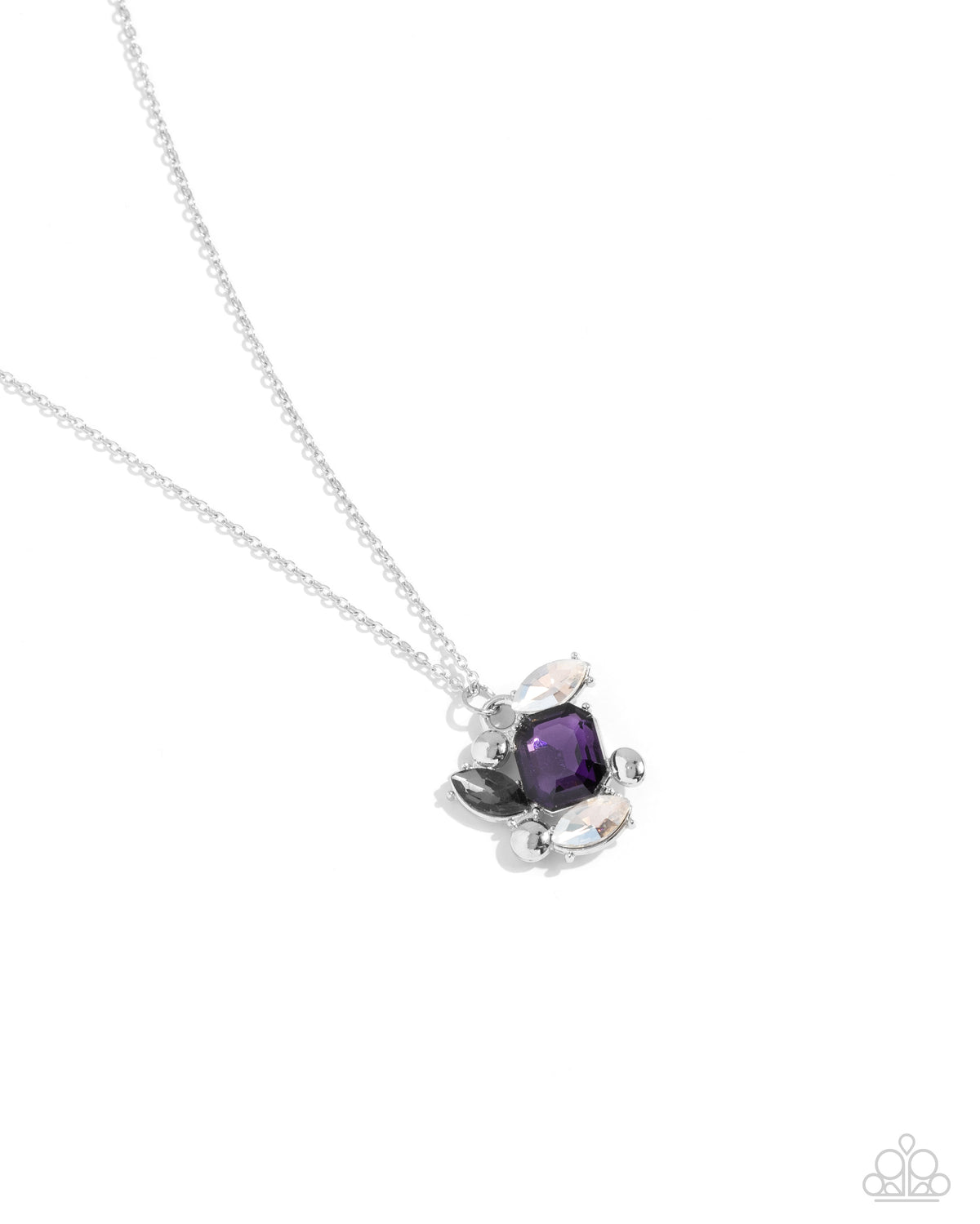 Prismatic Projection - Purple Necklace