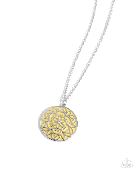 Colorfully Cottagecore - Yellow Necklace