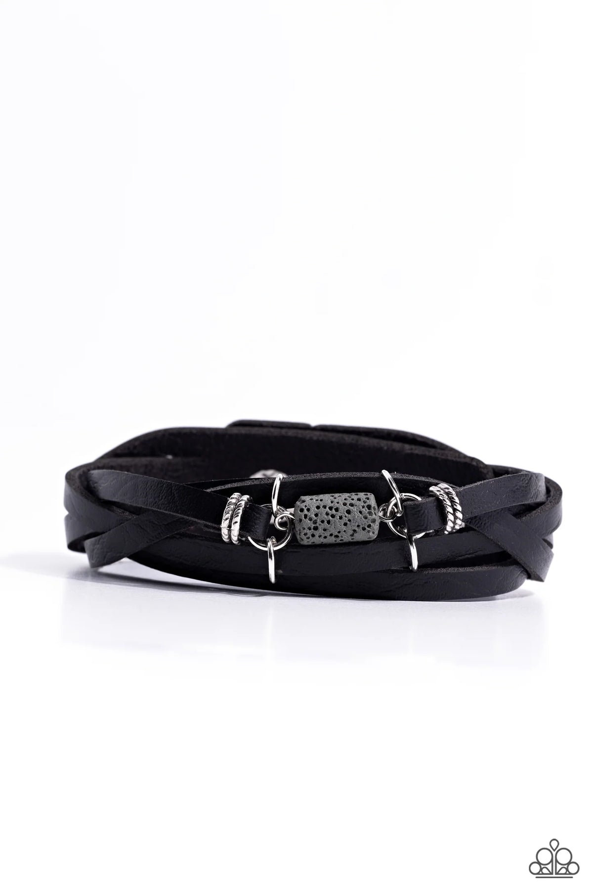 Paparazzi ♥ Metamorphic Monument - Black ♥ Bracelet