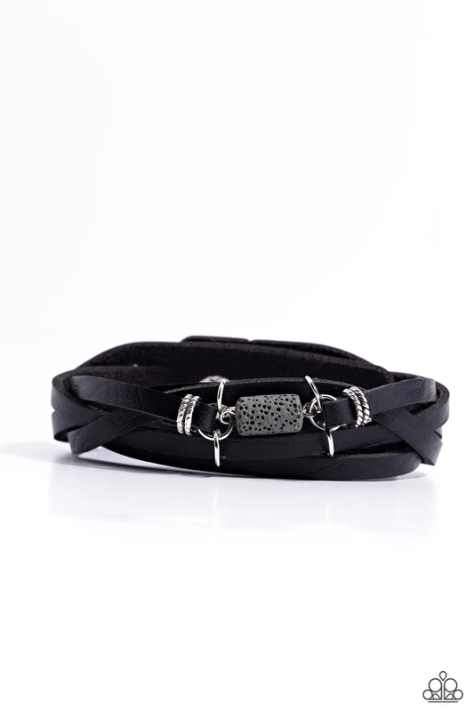 Paparazzi ♥ Metamorphic Monument - Black ♥ Bracelet