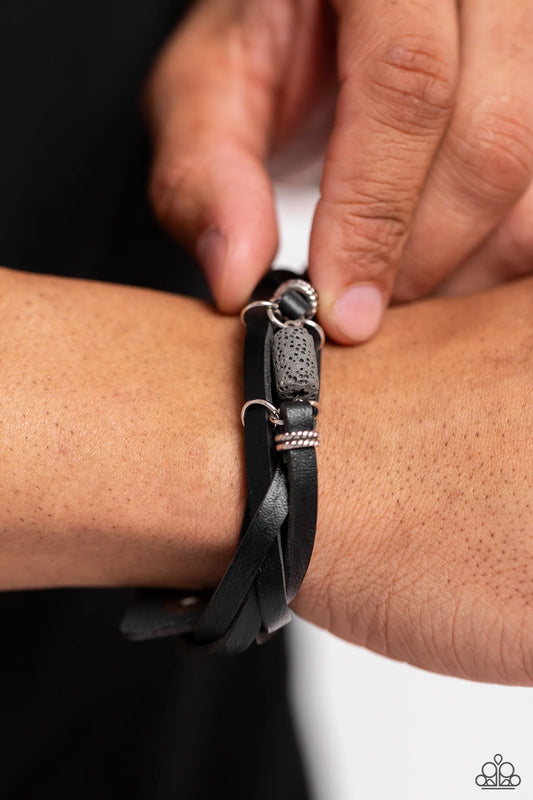 Paparazzi ♥ Metamorphic Monument - Black ♥ Bracelet