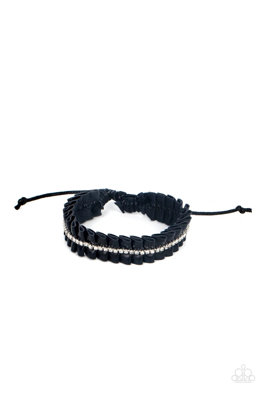 Paparazzi ♥ Pretty, Pretty PLEATS - Black ♥ Bracelet