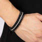 Paparazzi ♥ Pretty, Pretty PLEATS - Black ♥ Bracelet