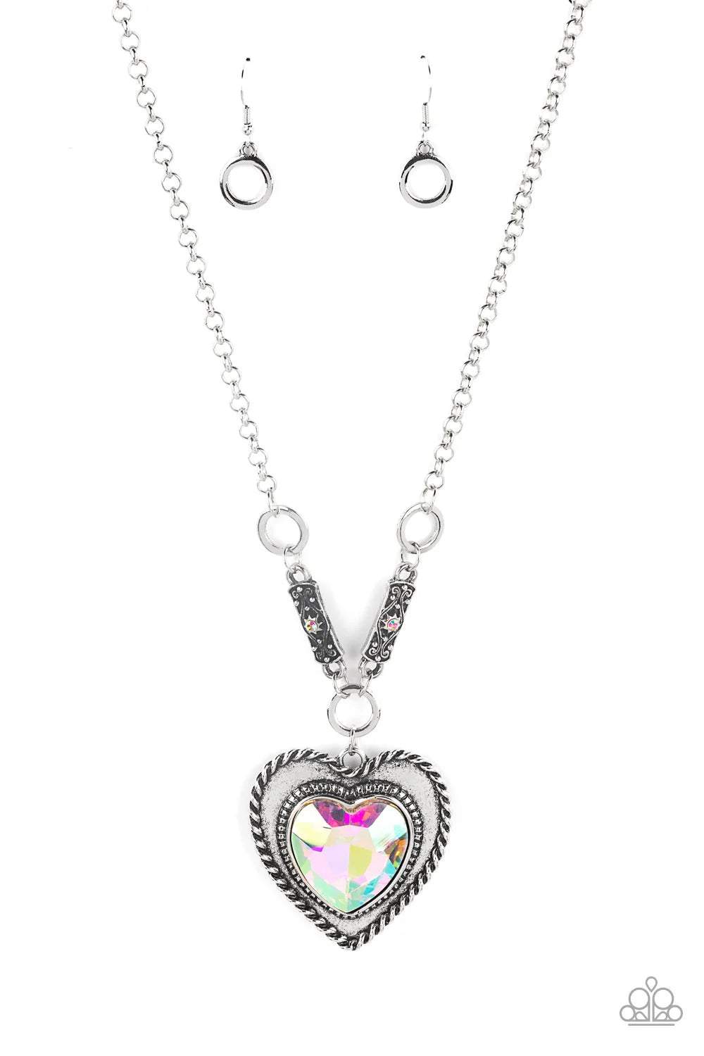 Paparazzi ♥ Heart Full of Fabulous - Multi ♥ Necklace