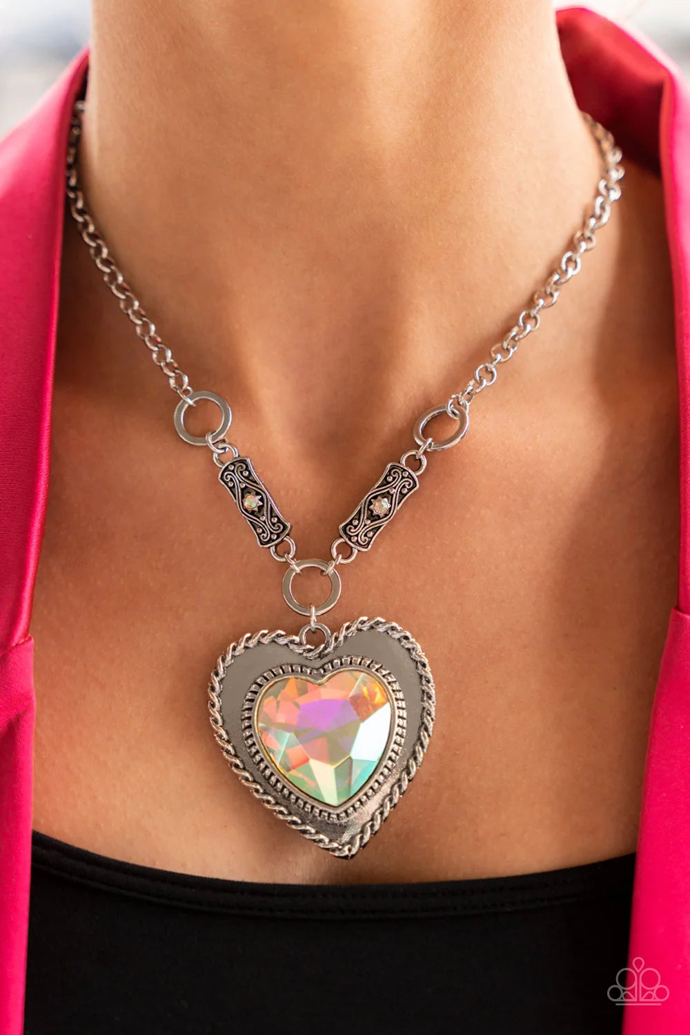 Paparazzi ♥ Heart Full of Fabulous - Multi ♥ Necklace