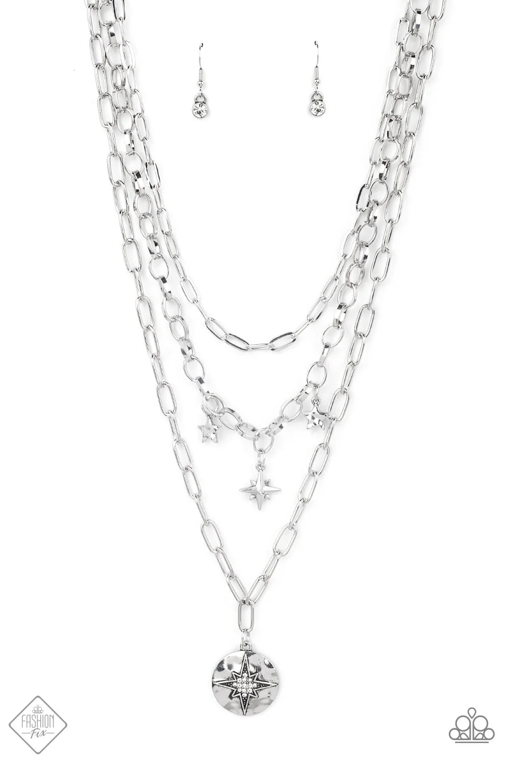 Paparazzi ♥ Under the Northern Lights - White ♥ Necklace