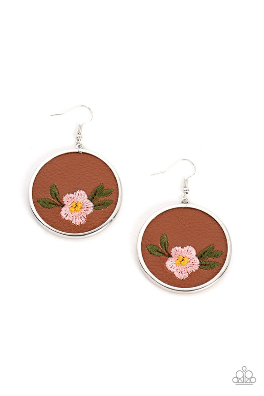 Paparazzi ♥ Prairie Patchwork - Pink ♥ Earrings