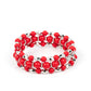 Colorfully Coiled - Red Bracelet