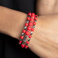 Colorfully Coiled - Red Bracelet