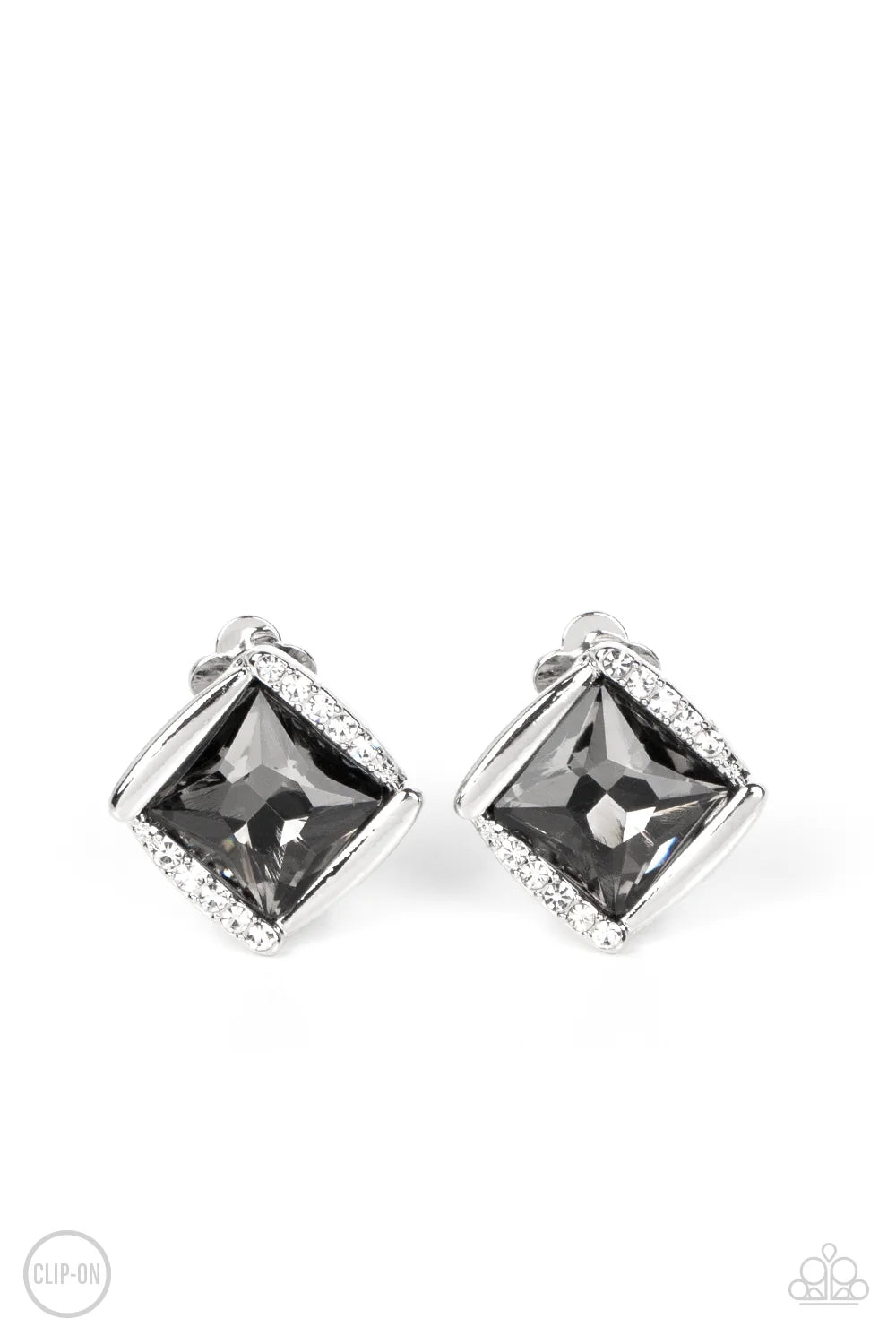 Paparazzi ♥ Sparkle Squared - Silver ♥ Clip-On