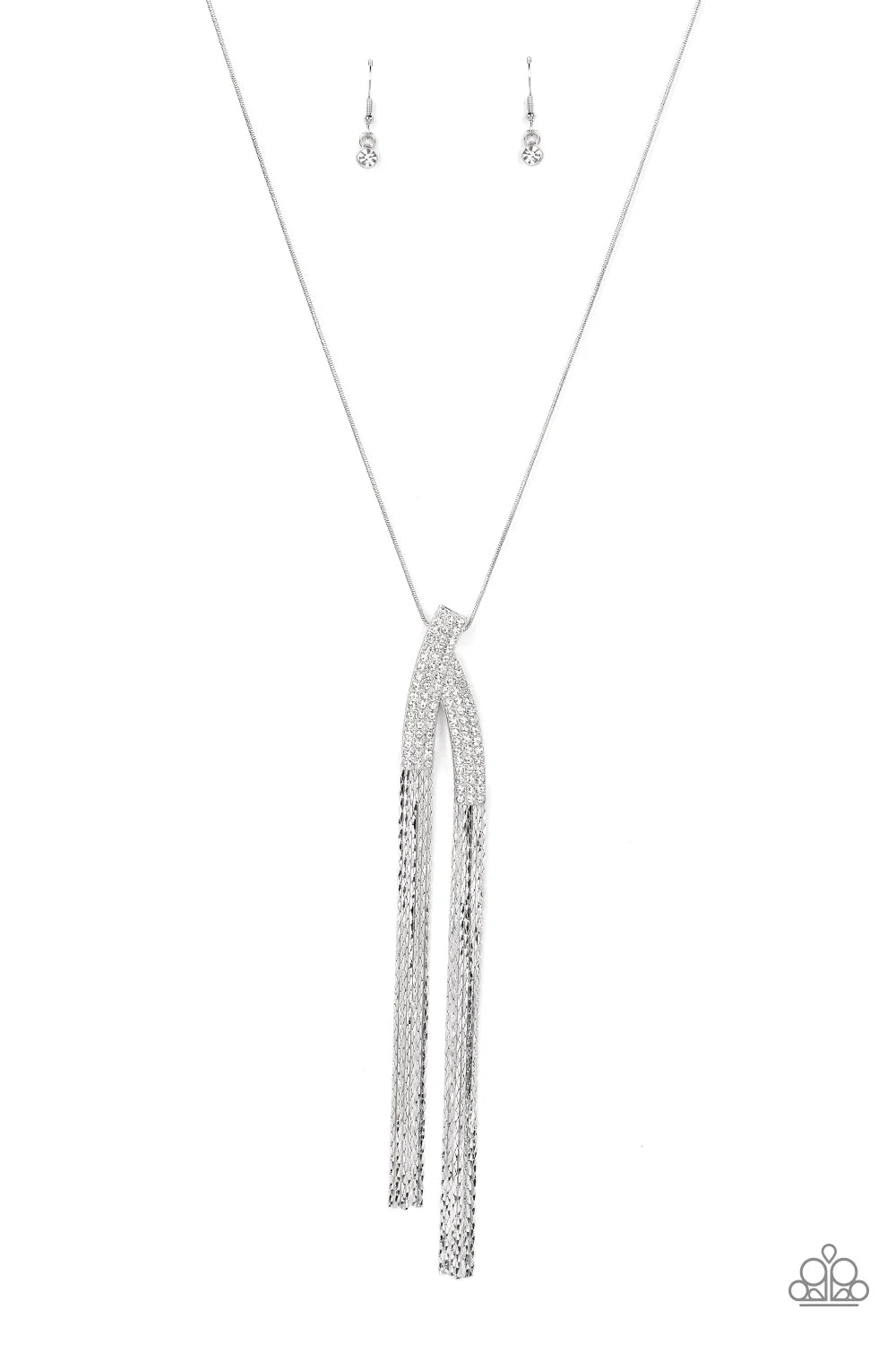 Paparazzi ♥ Out of the SWAY - White ♥ Necklace