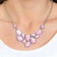 Keeps GLOWING and GLOWING - Pink Necklace