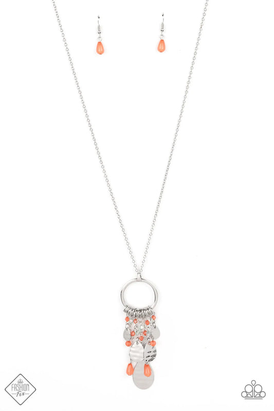 Paparazzi ♥ Totally Trolling - Orange ♥ Necklace