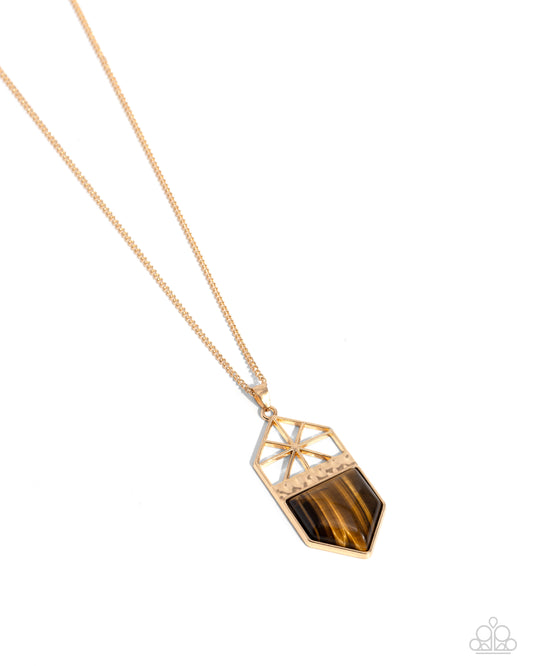 Trailblazing Talisman - Brown Necklace