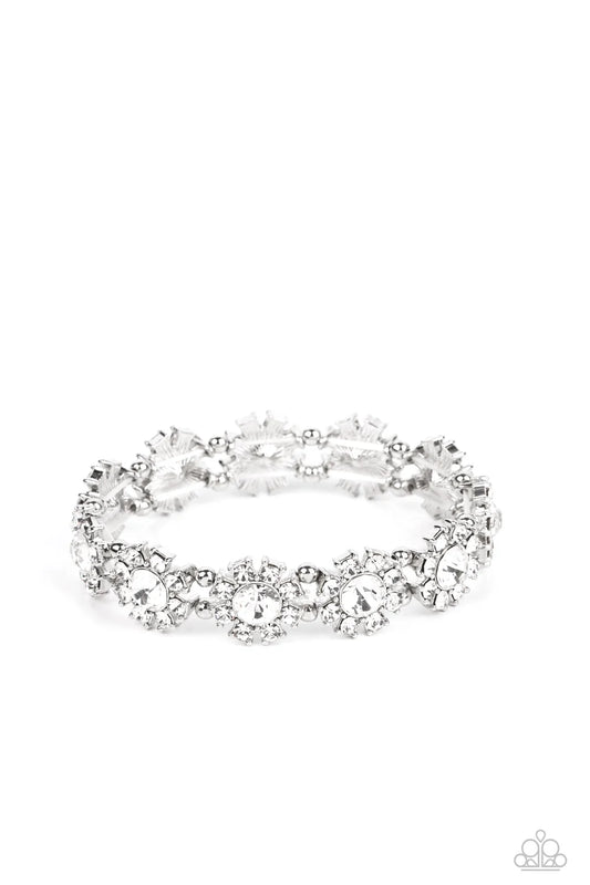 Paparazzi ♥ Premium Perennial - White ♥ Bracelet