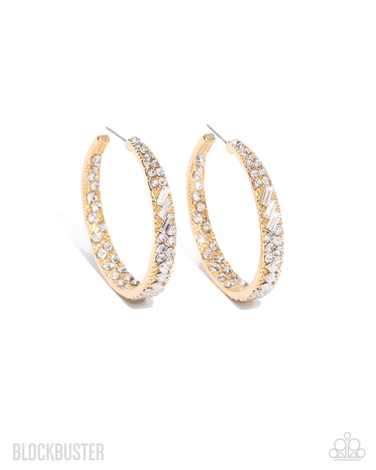 GLITZY By Association - Gold Earring