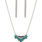 Flash of Fringe - Green Necklace