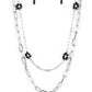 Bold Buds - Black Necklace