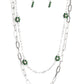 Bold Buds - Green Necklace