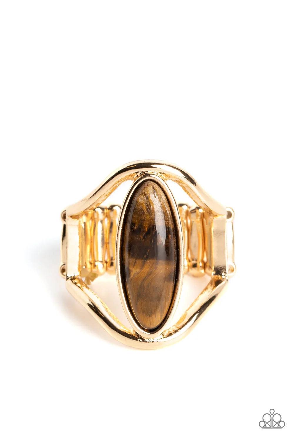 Paparazzi ♥ Spartan Stone - Brown ♥ Ring