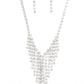 SHIMMER of Stars - White Necklace