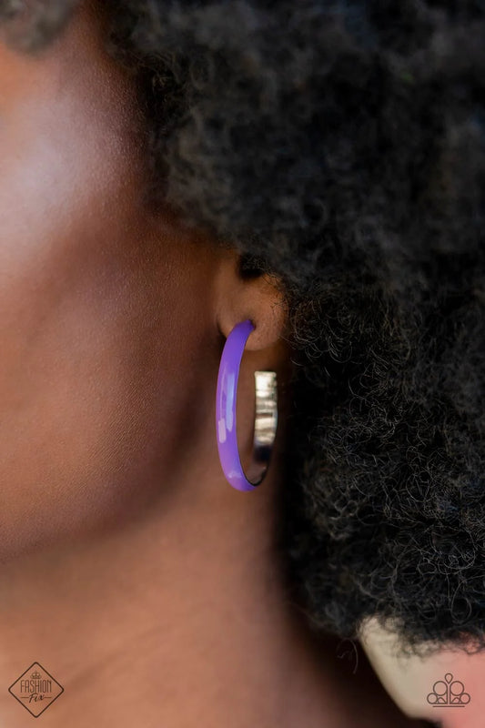 Paparazzi ♥ Groovy Glissando - Purple ♥ Earrings