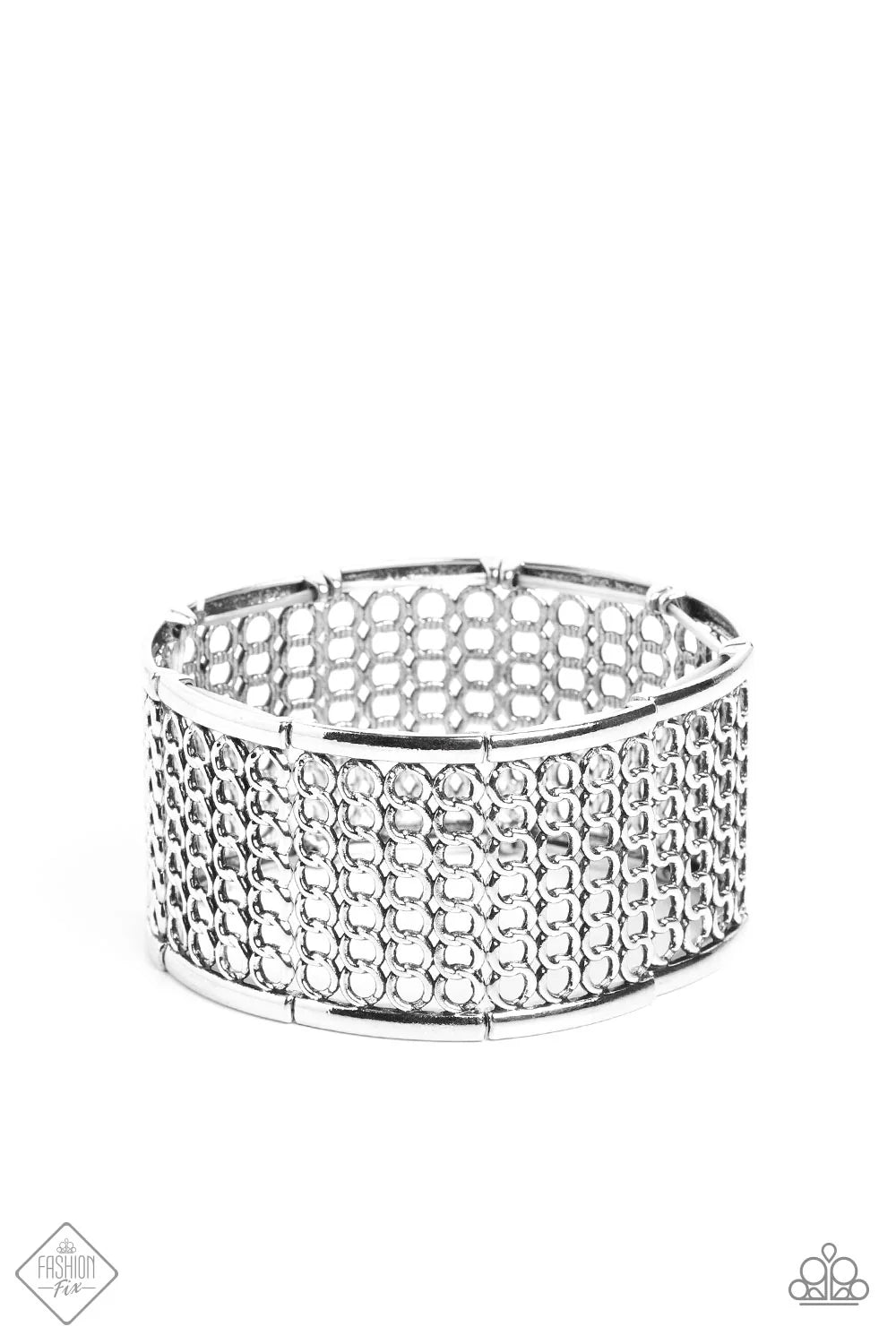 Paparazzi ♥ Camelot Couture - Silver ♥ Bracelet