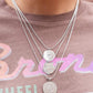 Paparazzi ♥ Caviar Charm - Silver ♥ Necklace