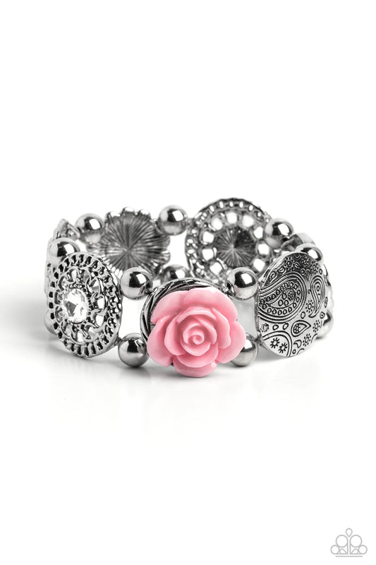 Paparazzi ♥ Optimistic Oasis - Pink ♥ Bracelet