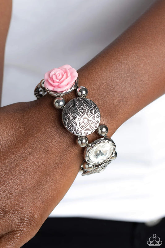 Paparazzi ♥ Optimistic Oasis - Pink ♥ Bracelet