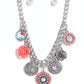 Paparazzi ♥ Garden Grace - Orange ♥ Necklace