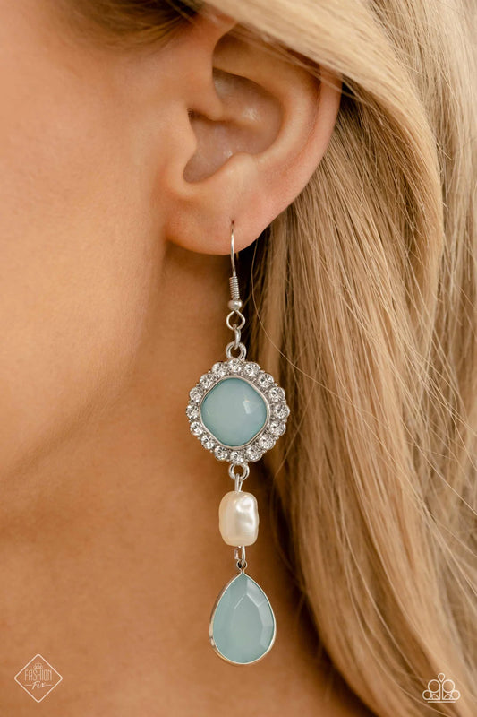 Paparazzi ♥ European Energy - Blue ♥ Earrings