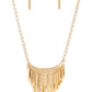 Cue the Chandelier - Gold Necklace
