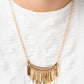 Cue the Chandelier - Gold Necklace