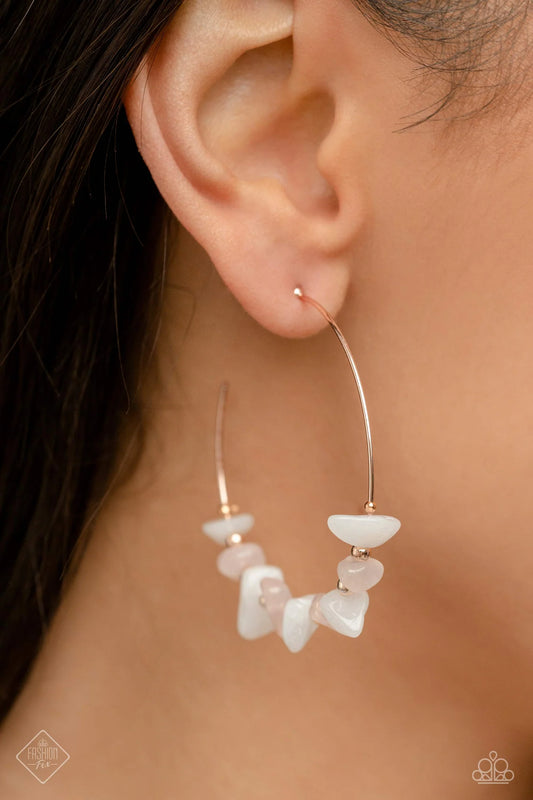 Paparazzi ♥ Euphoric Enjoyment - Rose Gold ♥ Earrings