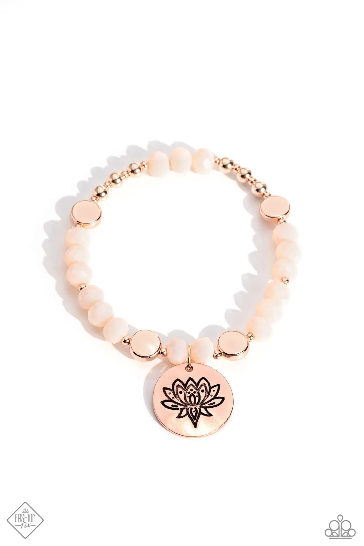 Paparazzi ♥ Leisurely Lotus - Rose Gold ♥ Bracelet