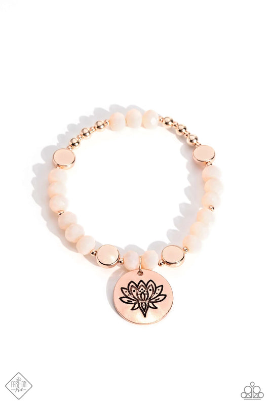 Paparazzi ♥ Leisurely Lotus - Rose Gold ♥ Bracelet