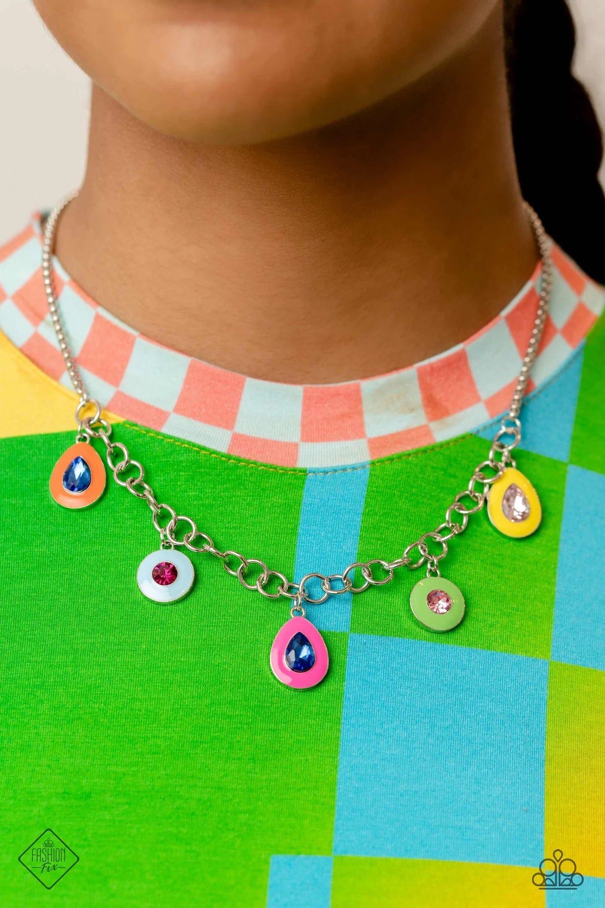 Paparazzi ♥ Colorblock Craze - Multi ♥ Necklace