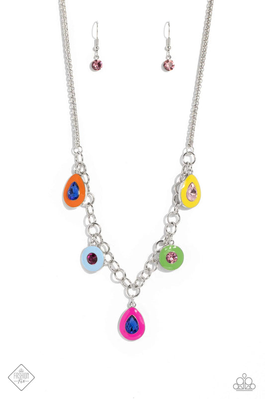 Paparazzi ♥ Colorblock Craze - Multi ♥ Necklace