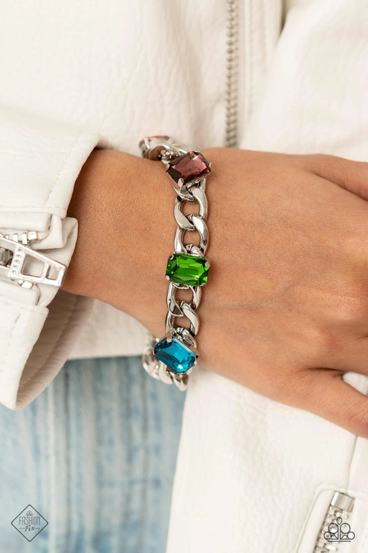 Paparazzi ♥ Fearlessly Fastened - Multi ♥ Bracelet